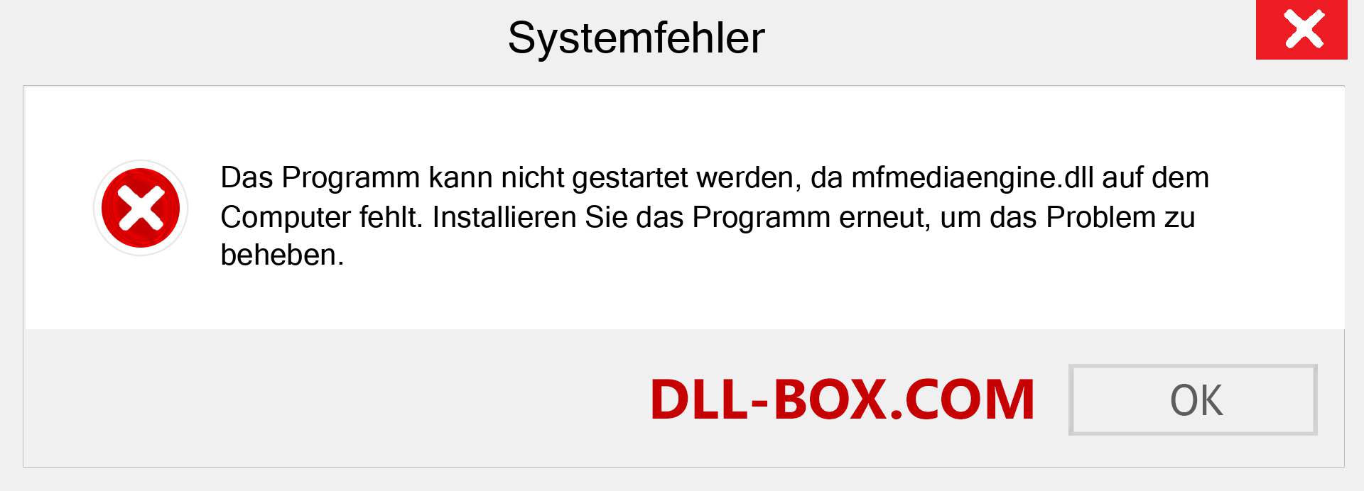 mfmediaengine.dll-Datei fehlt?. Download für Windows 7, 8, 10 - Fix mfmediaengine dll Missing Error unter Windows, Fotos, Bildern