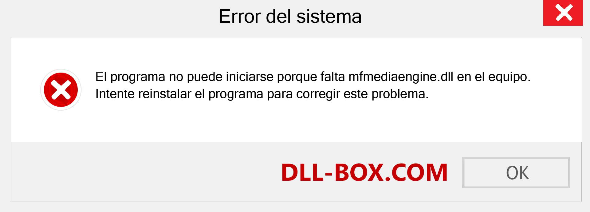 ¿Falta el archivo mfmediaengine.dll ?. Descargar para Windows 7, 8, 10 - Corregir mfmediaengine dll Missing Error en Windows, fotos, imágenes